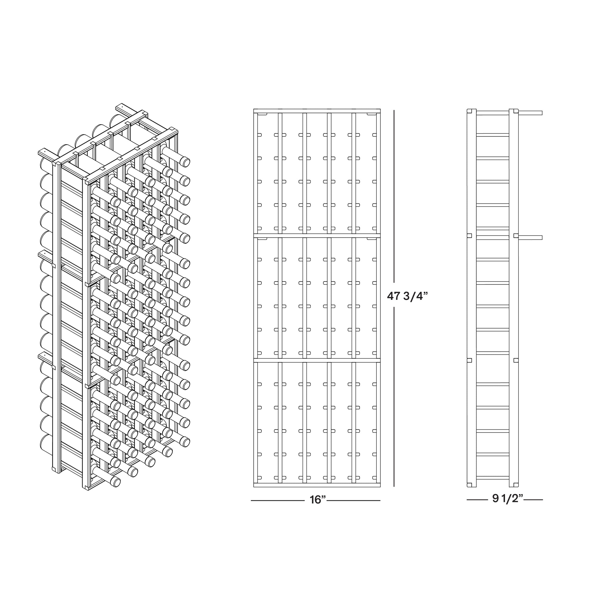 INDIVIDUAL BOTTLES RACKING | 375-500ml – novel cellars